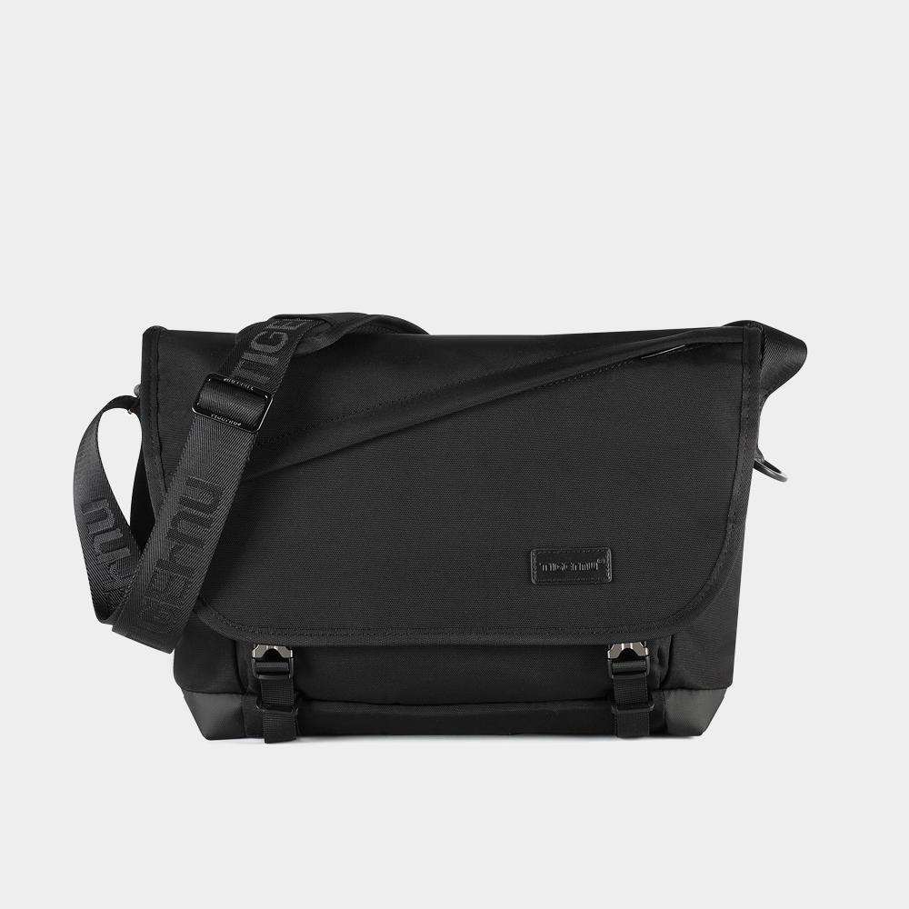 Front view of a black crossbody bag with model T-S8098 no logo